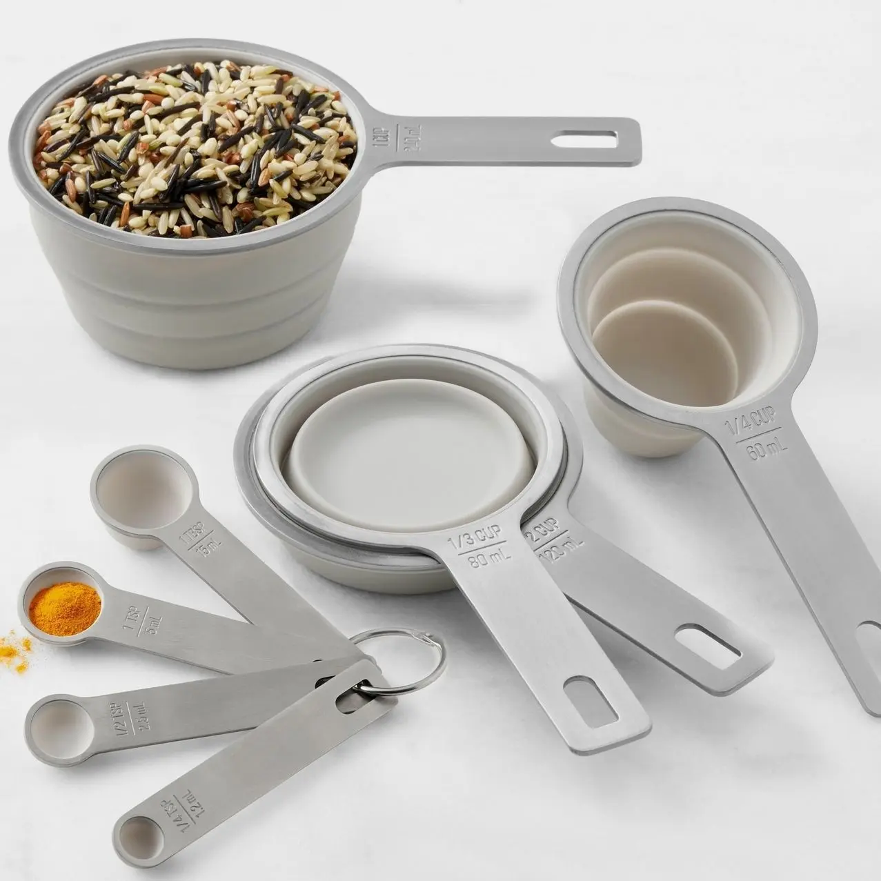 Williams Sonoma Collapsible Measuring Cups and Spoons - Measuring Cups & Spoons Set