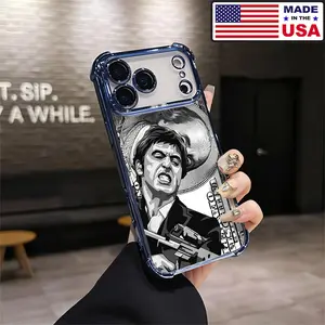 Scarface Tony Montana Al Pacino Scarface Gangster Movie Aesthetic Design Pattern Casing For iPhone 17 16 15 14 13 12 Samsung 22 23 24 25 Plus Pro Max Ultra Soft Silicon TPU Shockproof Protector Vintage Unique Fashion Mobile Phone Case