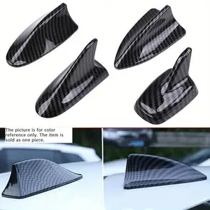 Upgrade Your Car's Look with a Universal Carbon Fiber Print Shark Fin Antenna Car Accessories!