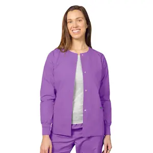 Clearance Adar Universal Unisex Snap Front Warm-Up Scrub Scrub Jacket