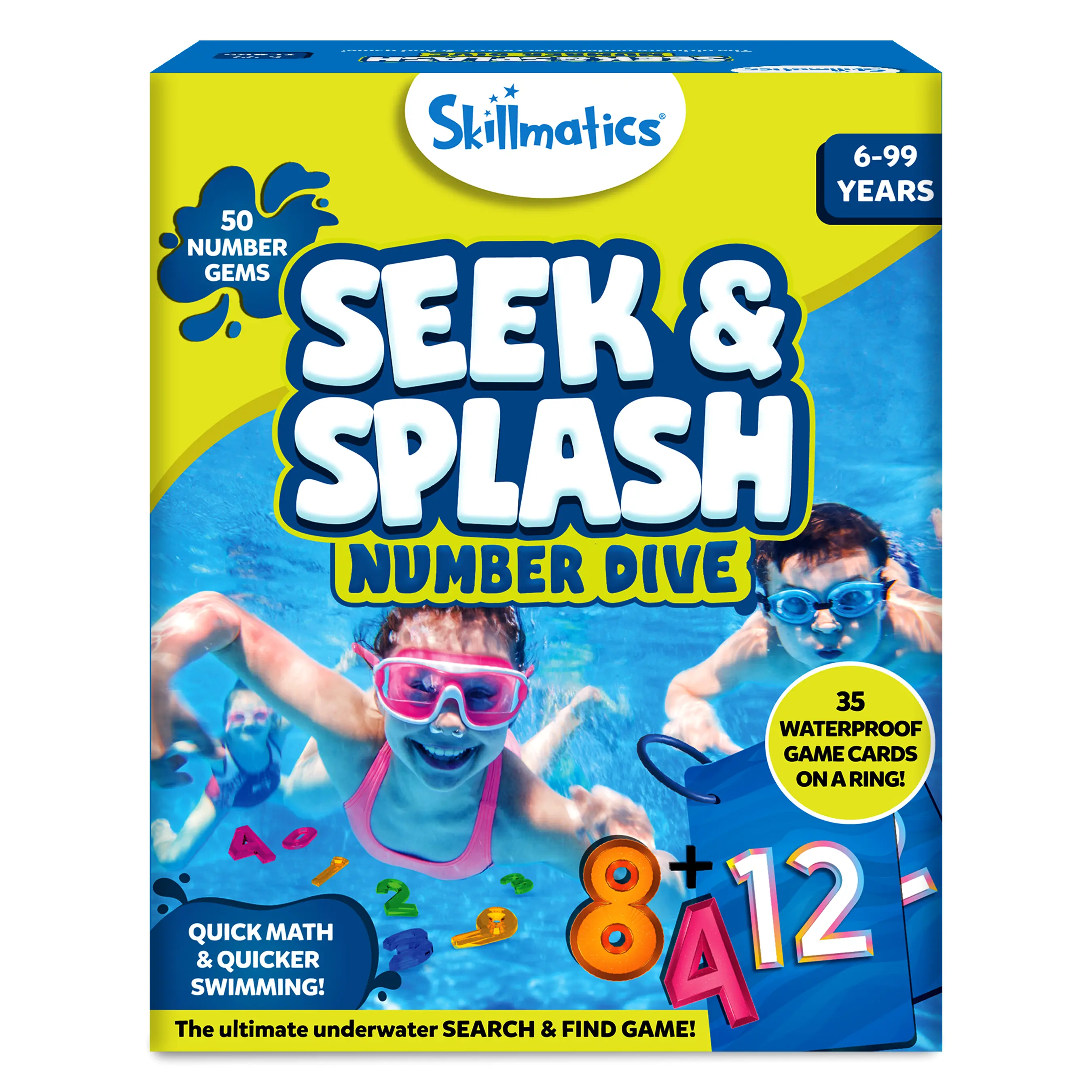 Underwater Seek & Splash Diving Pool Game - Skillmatics Search & Find Learning Pool Toy Underwater Seek & Splash Diving Pool Game - Skillmatics Search & Find Learning Pool Toy