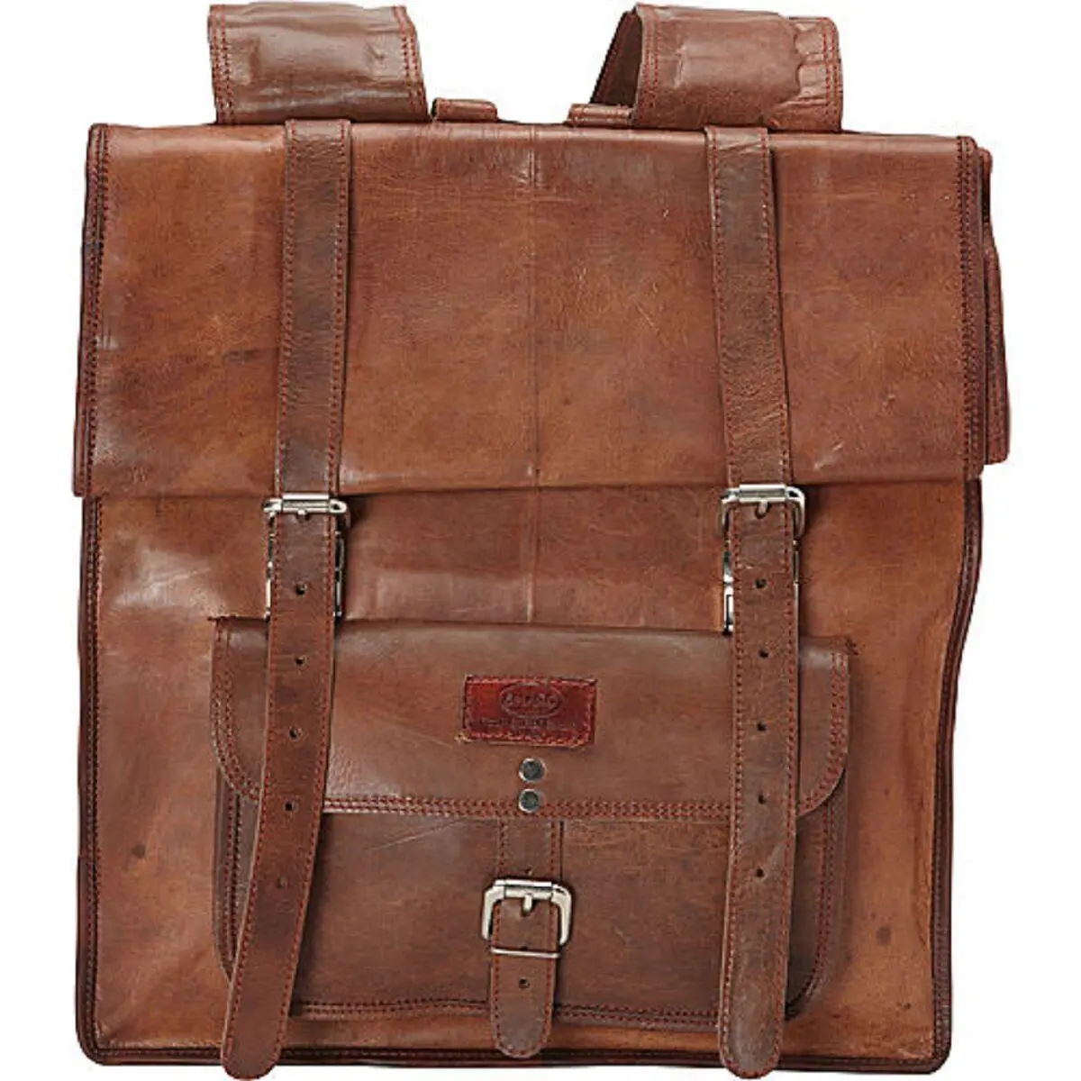 212 MAIN Large Roll-Up Ranger Backpack - Adjustable, Durable, Handcrafted Leather Design, Large Capacity Functional Storage, Slide Locks, Adjustable Backpack, Durable Backpack