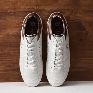 White Cali Firm Ground Soccer Cleats