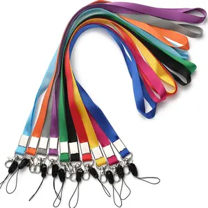 10 count  Office Lanyards For id Badges Holder,10 Colors Cruise Lanyard For   ID Name Badge,,Yellow, Orange,Blue,Black,Green,Gray,Red,Light Blue,