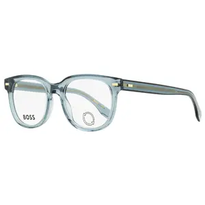 Boss Eco Acetate Eyeglasses B1444N ZI9 Transparent Teal 52mm
