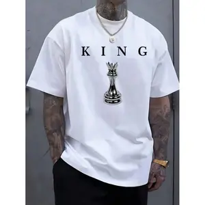 Men's Short-Sleeved T-Shirts, With Letter Printed Crew Neck, Summer Training Clothing, Running T-Shirts And Vests