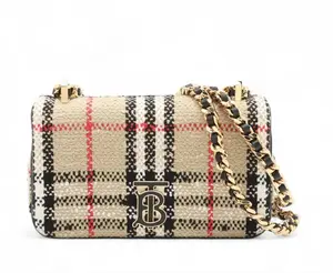 Pre-owned BURBBERY Boucle Tweed Crossbody Bags Burberry Lola Small Chain Bag