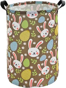 15.7 Inch Easter Basket, Gift Basket Storage bins Box,Laundry Basket,Gift for Boys and Girls,Kids Hamper, Room Decor Toy Bins, Best Gift Basket for Easter