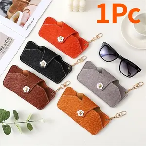 Portable Sunglasses Case, 1 Count Sunglasses Storage Bag, Glasses Case, Glasses Storage Bag, Home Organizer for Travel, Outing, Daily Use, Glasses Holder, Lens Cover, Lens Protector