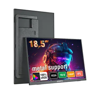Anmite 18.5 inch IPS Screen Portable Monitor 100Hz SRGB 100% 1080P USB TPYE-C Compatible Laptop Second Screen Game Extension Monitor for Mac PS4 PS5 PC Raspberry Pi