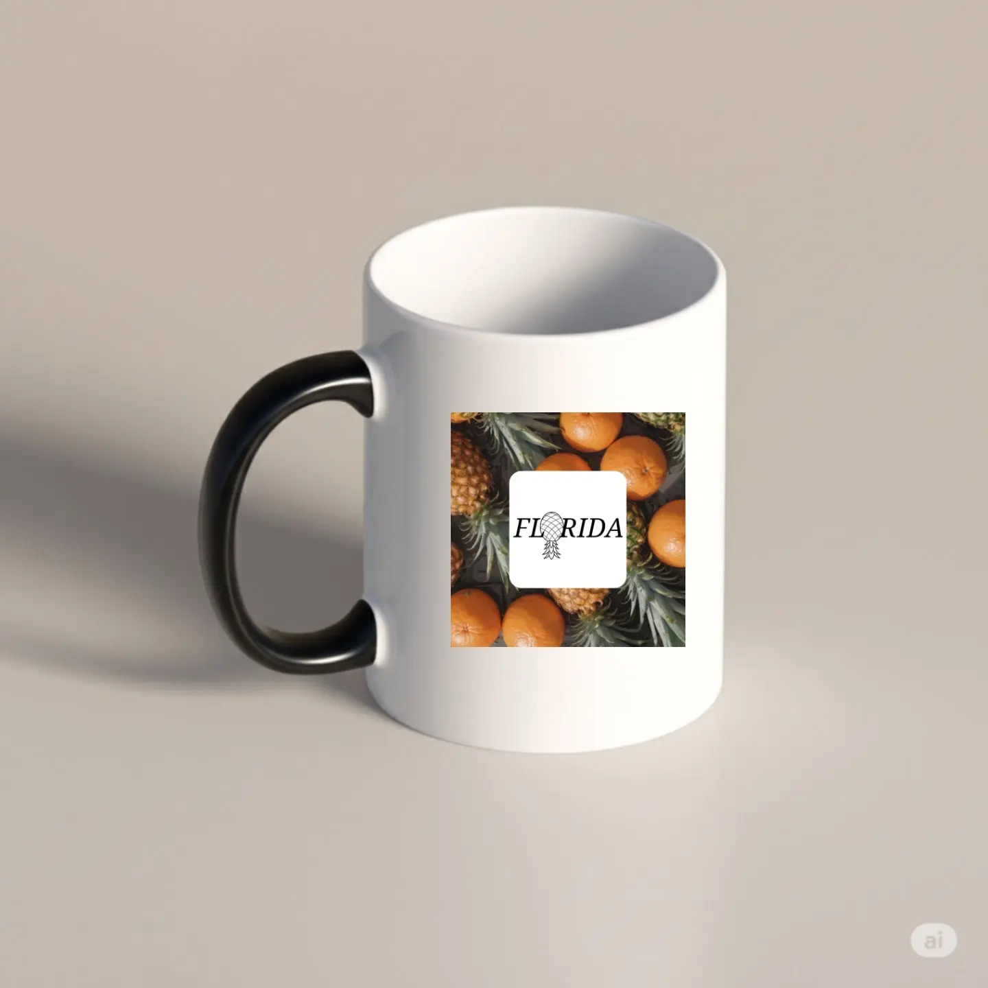 FLORIDA LIFESTYLER PINEAPPLES & ORANGES COLLECTORS MUG
