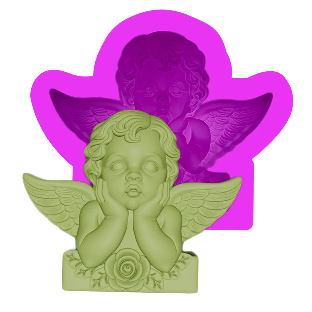 Cherub Angel with Wings / candle mold Cherub Angel with Wings / candle mold
