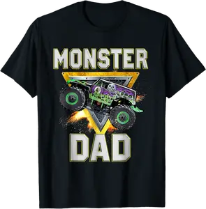 Monster Truck Dad Family Birthday Party Father's Day Gift T-Shirt - Alizejaqua Shop 96B0DYJB2XMZ