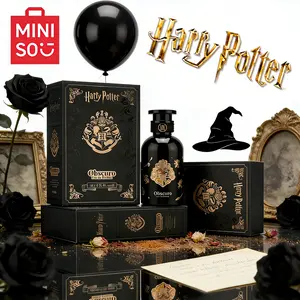 Obscuro by Miniso x Harry Potter | Luxury Black Bottle Fragrance for sorceress | Long Lasting Amber & Cedar Notes | 3.4oz Wizarding World Essential3.38 fl.oz / 100ml - Long Lasting Perfume, Ideal Potterhead Gift Set Option.