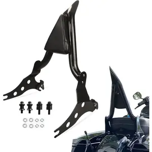 Black Sissy Bar Detachable Passenger Backrest Rear Pad for Harley Fat Boy FLFBS 2018-2023 2026 Breakout 2013-2025 2026