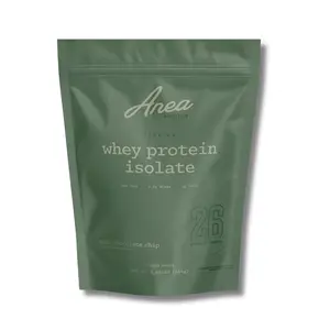 Anea Whey Protein Isolate - 26g Protein, 5.8g BCAAs, Low Carb, <3g Carbs, Complete Amino Acids, Gluten-Free, Soy-Free | Lean Muscle & Recovery, Made in GMP Facility, Informed Choice Certified