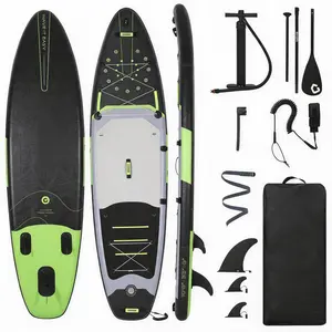 Ultra Lightweight Inflatable SUP Paddle Board Wide Stable Surf Board with Adjustable Paddle Pump Leash Backpack for Adults Beginners Water Sports