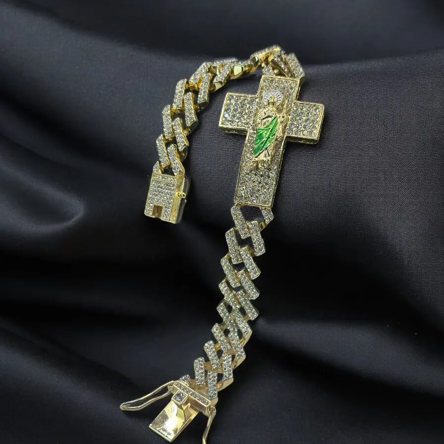 Gold-filled san judas bracelets san juda tadeo