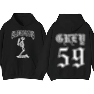 SB G59 Hoodie, Skeleton Graphic Pullover, G59 Streetwear Hoodie, Unisex Oversized Music Merch, Hip-Hop Hoodie for Fans