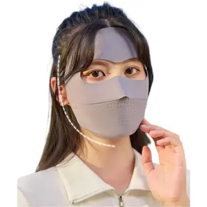 Breathable UV Face Cover UPF 50+ Women Summer Face Covering Eye Protection Sunscreen Mask Sports Face Cover