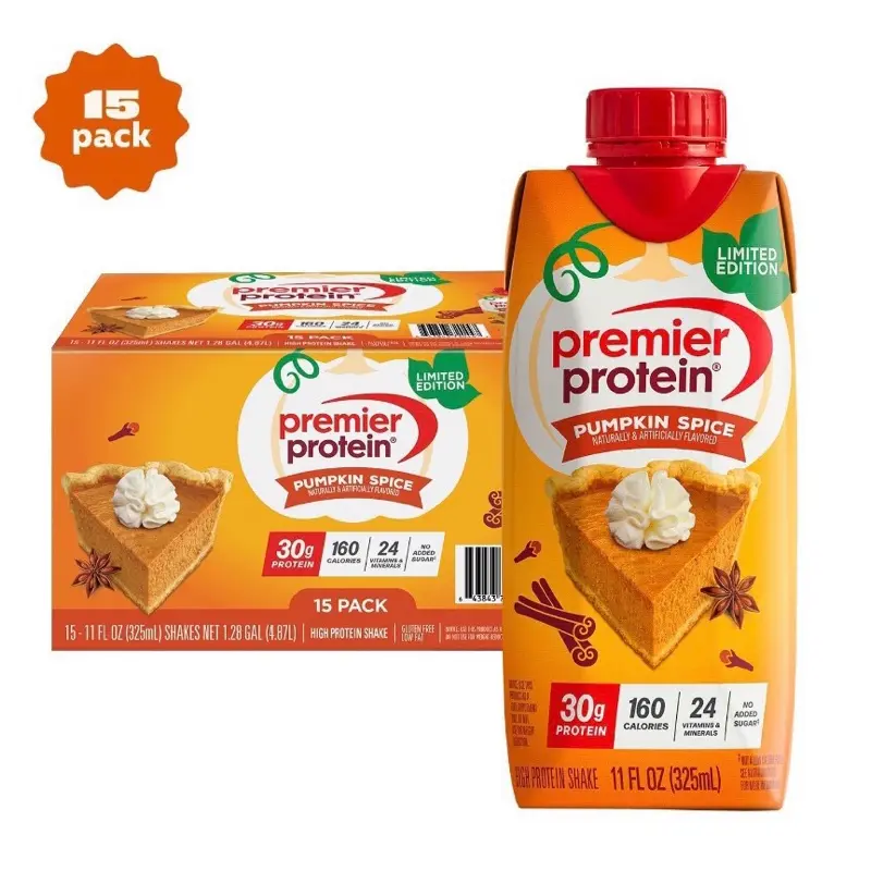 Premier Protein Pumpkin Spice Flavor Meal Replacement Protein Beverage