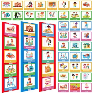 Children Behavior Visual Schedule, Non-Language Communication Aid, Daily Planning Tool, Educational Toy for Kids, Visual Assistance, Visual Learning Tools