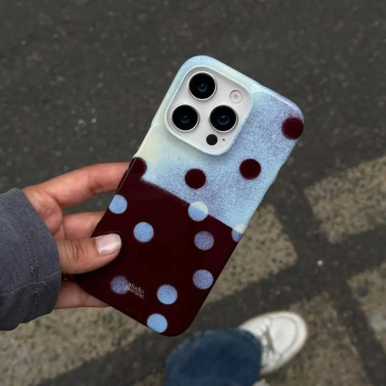 Plum Polka Dot Cute Phone Case - THE DAIRY Tough Phone Cases Compatible with iPhone X, 11, 12, 13, 14, 15, 16, 17 - TikTok Shop Plum Polka Dot Cute Phone Case - THE DAIRY Tough Phone Cases Compatible with iPhone X, 11, 12, 13, 14, 15, 16, 17 - TikTok Shop