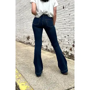 Stetson June Dark Wash High Waisted Trouser Jeans