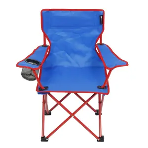 Ozark Trail Childs Camp Chair, Blue, Weight Limits 125-lbs, Ages 5-12