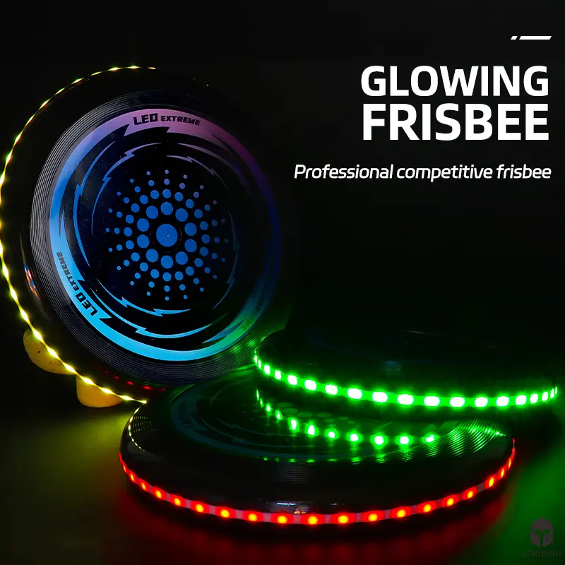 49 LEDs Flying Ring - Super Bright, Soft, Auto Light Up, Safe,  Lightweight Frisbee, Camping（5 colors available）