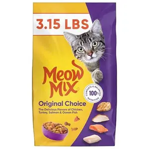 Meow Mix Original Choice Dry Cat Food, 3.15 Pounds