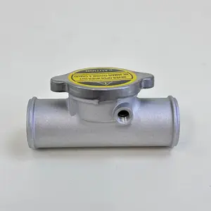 M082 Diameter 1.5” Overall Inline Die Cast Radiator Filler Neck Hose Aluminum New