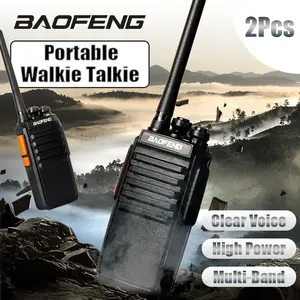 2Pcs Baofeng E50 Walkie Talkies New Version of BF-888S Radio One Pair of Portable Walkie Talkie 16 Channels Handheld Intercom Long Range for Adults with Earpieces LED Flashlight Large Capacity Handheld Two Way Radios VOX & Scanning for Outdoor/Team Use