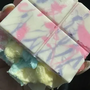 White Chocolate Cotton Candy Bar Candy Treats Bonbon Sweet for Candy Lovers Christmas Advent Calendar with 24 Festive Boxes - Snack