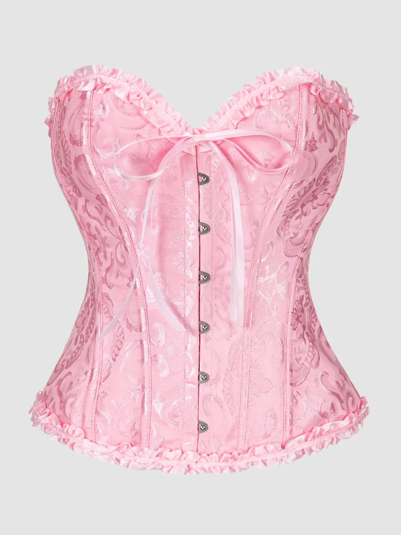 Women's Waist Training Corset, Halloween Gift, Costumes, Vintage Style, Denim Cowgirl & Western Accessory, Perfect for Country Fajas, Floral, Print, Underwear