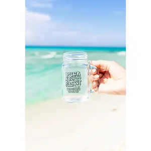 Puck Around and Find out Mason Jar Cup