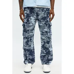 Baggy Nocturne Tapestry Cargo Pants - Blue/combo