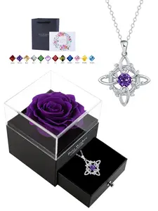 Elegant Celtic Pendant Necklace for Women, Ideal Mother's Day and Anniversary Gift, Sterling Silver Color Jewelry for Moms, Friends, Wives, Birthday and Holiday Present in Gift Box