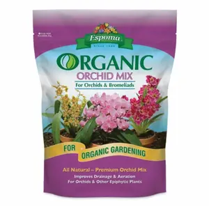 Espoma 4QT Mycorrhiza-Infused Organic Orchid Mix - Home Improvement Garden Soil for Plant Growth Enhancement