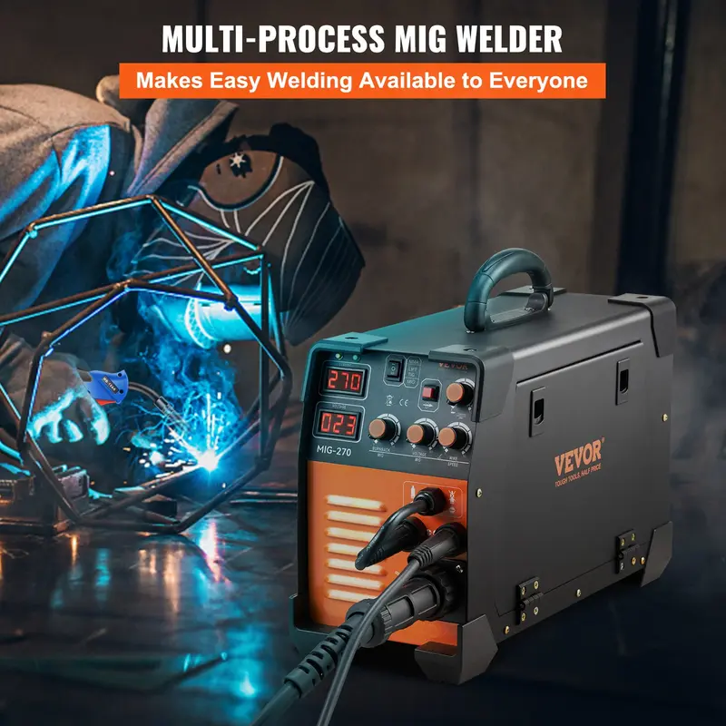 MIG 130 Welder – 110V Gasless Flux Core, IGBT Inverter MIG 130 Welder – 110V Gasless Flux Core, IGBT Inverter