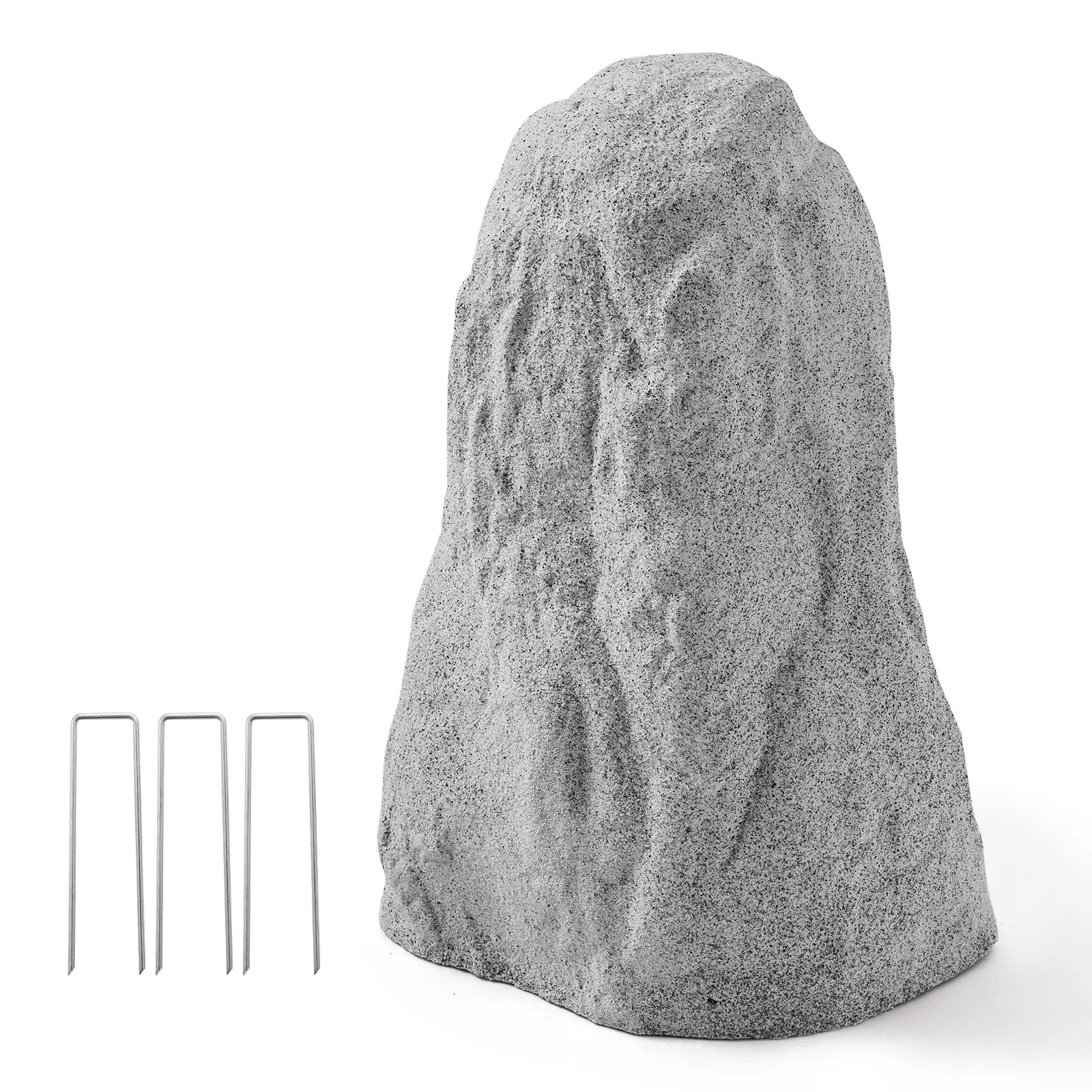 【SummerFinds】VEVOR Faux Rock Cover, Outdoor Fake Rock Well Pump Cover, Realistic Natural Texture, Lightweight & Weather-Resistant Polyresin Artificial Boulder for Landscaping Garden Yard Décor, Grey, Medium Size