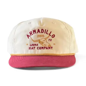 The Cattleman Cap with Logo and Red Brim