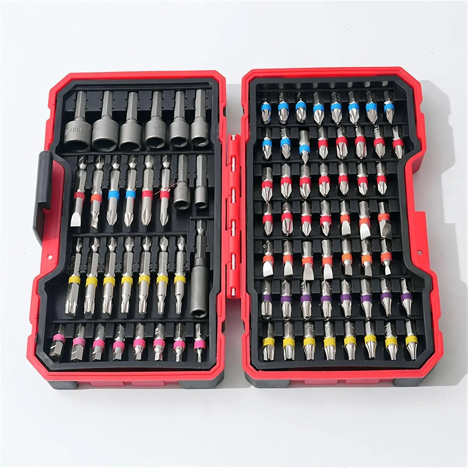S2 Steel Metal Drill Bit & Magnetic Nut Driver Set (1 Set), Precise-Fit Power Tool Accessories for Fastening Tasks, Universal-Fit Heads with Multiple Bits (Cross Slot, Slotted, Square, Star, Hex, Torx), Easy Attachment, Local Warehouse Delivery