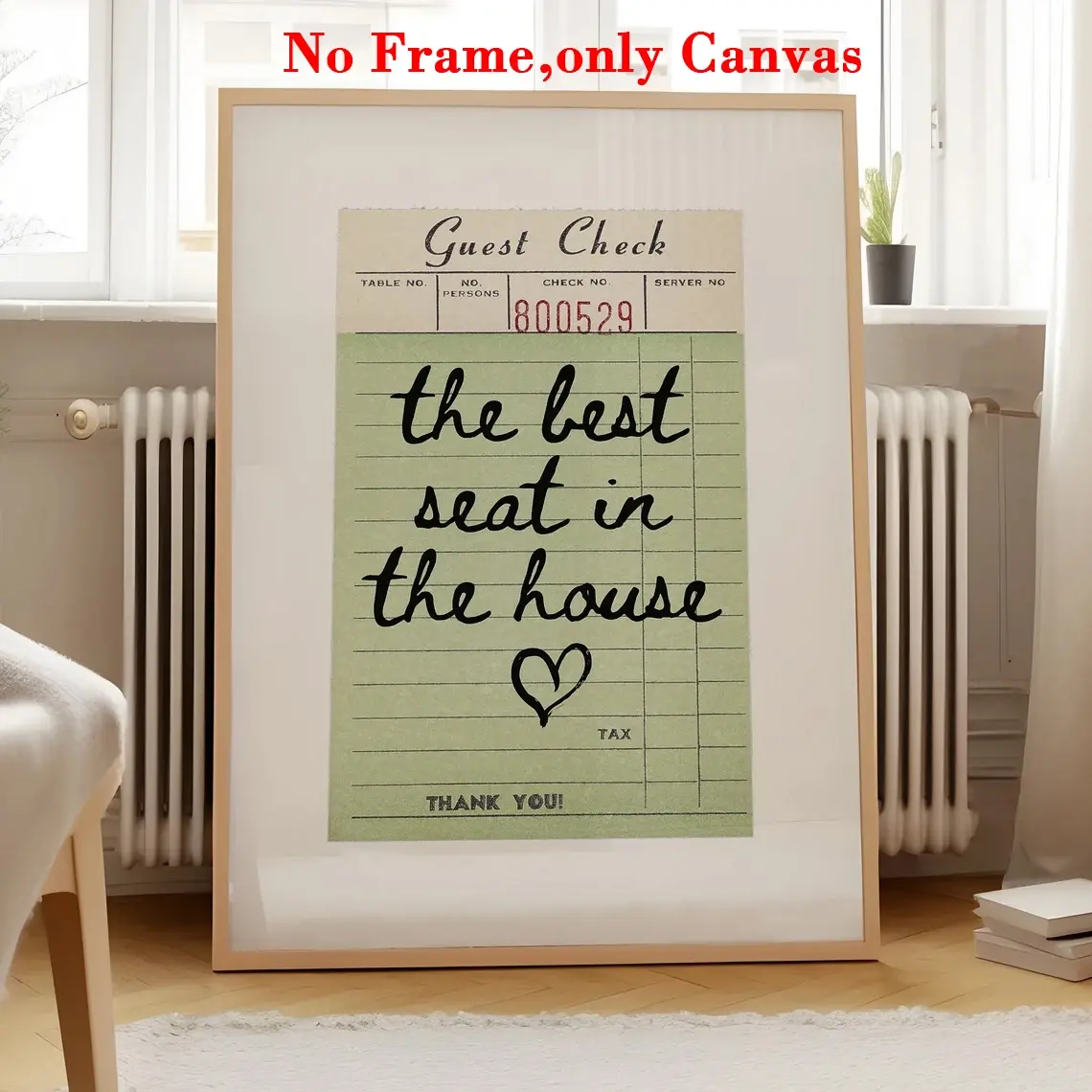 1 pc, wall art, vintage poster, graphic prints, guest checking out the best seat in the house art print, green simple canvas painting, unique and creative wall art decor, perfect decoration for toilet and bathroom, frameless