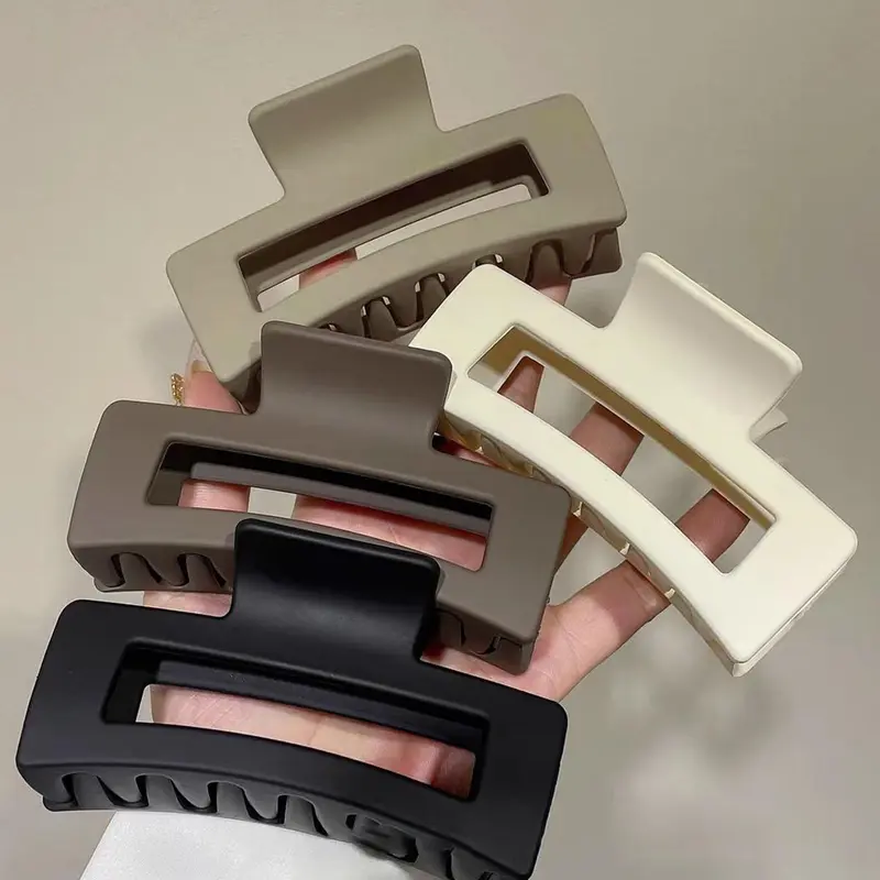 Solid Color Hollow Out Design Hair Claws, Hairstyle Accessory, Casual Versatile Hair Accessories for Women, Minimalist Headwear Suitable for Thick Hair