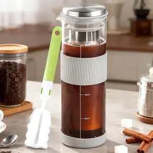 Cold Brew Coffee Maker with Cleaning Brush, 27oz/800ML Pitcher, Ideal for Iced Coffee, Lemonade, Iced Tea, Refrigerator Use