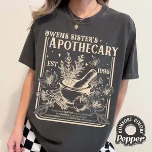 Salt Rosemary Lavender Love Comfort Colors Shirt, Practical Magic Shirt, Magic Spell Shirt, Halloween Gift for Her, Cozy Fall Apparel