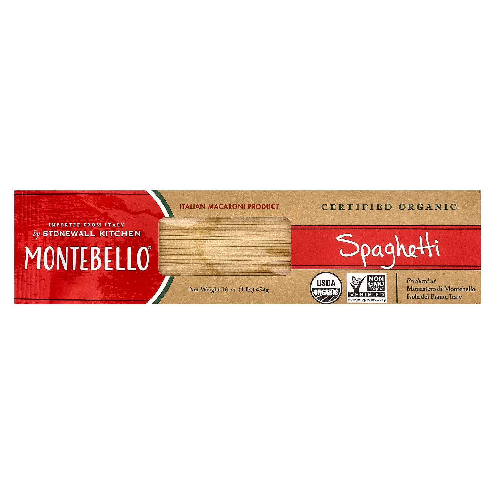 Montebello Organic Spaghetti, 16 oz (454 g)
