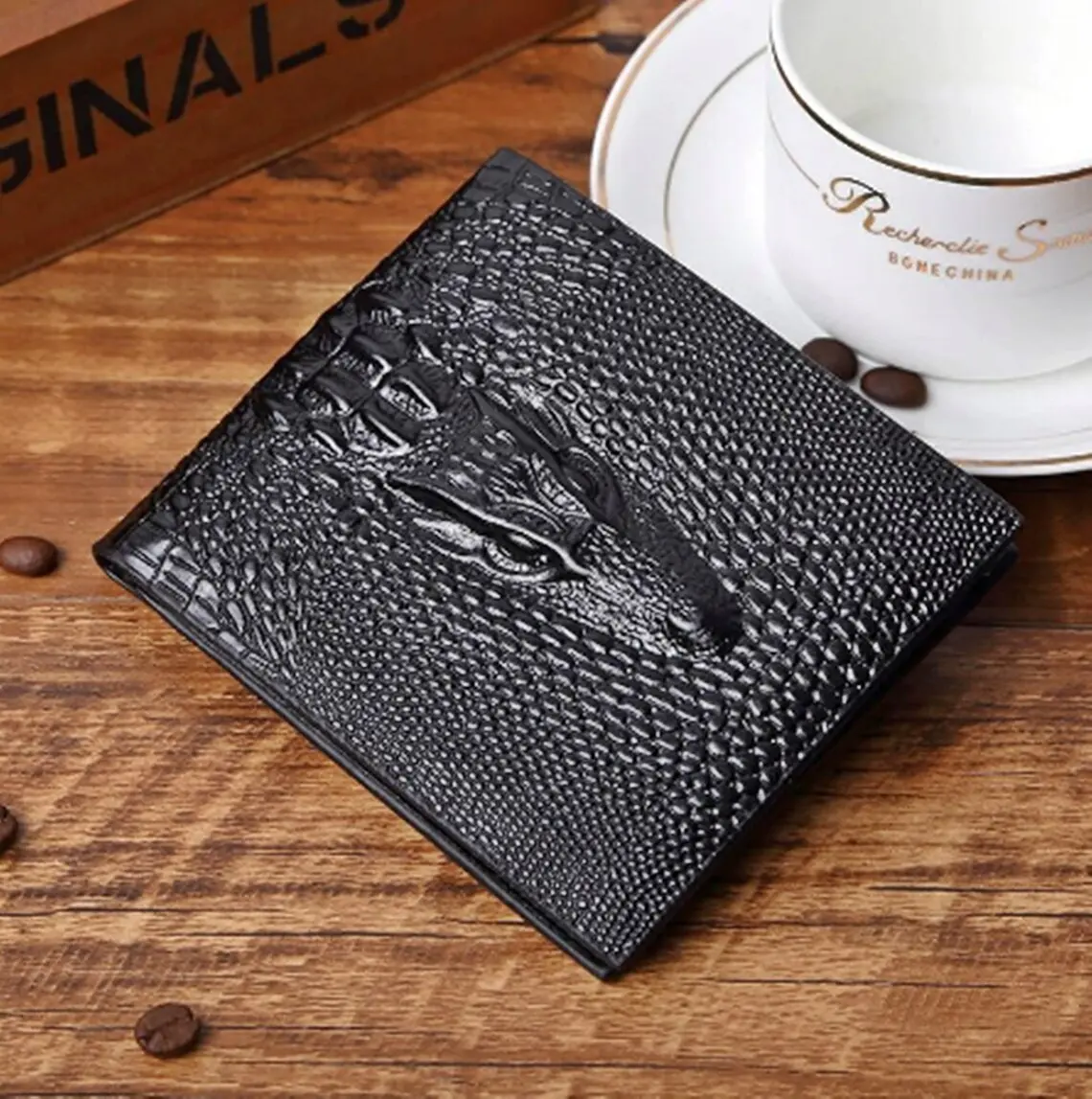 Dragon Skin Black Wallet - RFID Blocking, Credit Card ID, Bifold, GOT Gift