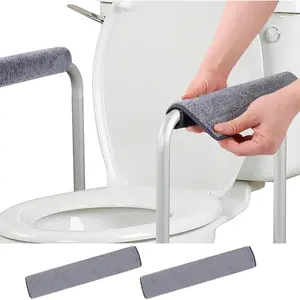2 Pcs Small Armrest Pads Covers - Widened Self-Adhesive Straps Comfortable and Protective for Toilet Handle Office Chairs Armrest Chairs Padding Pressure (Size：S)